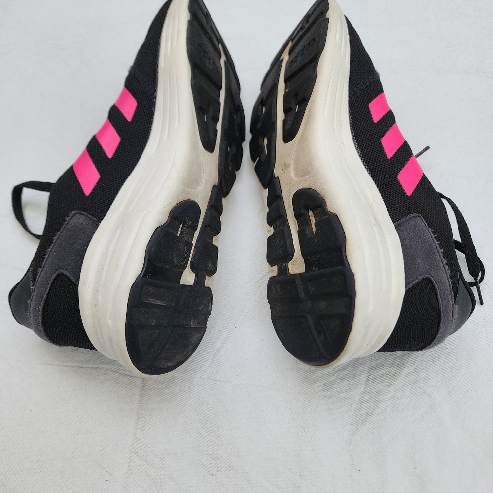 Adidas sneakers for Men Black/Pink Stripes Size 10 - Picture 4 of 10
